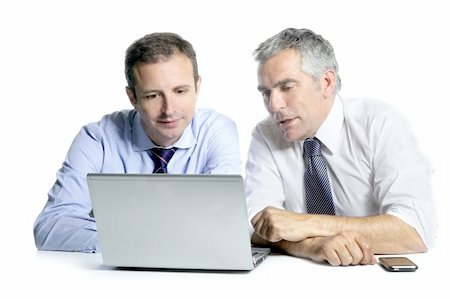 simsearch:400-04204942,k - expertise businessman team working laptop computer white desk Stock Photo - Budget Royalty-Free & Subscription, Code: 400-04219285