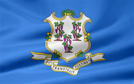 simsearch:400-04348687,k - Large flag of Connecticut Photographie de stock - Aubaine LD & Abonnement, Code: 400-04219304