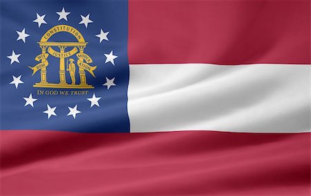 simsearch:400-06085124,k - Large flag of Georgia Stock Photo - Budget Royalty-Free & Subscription, Code: 400-04219307