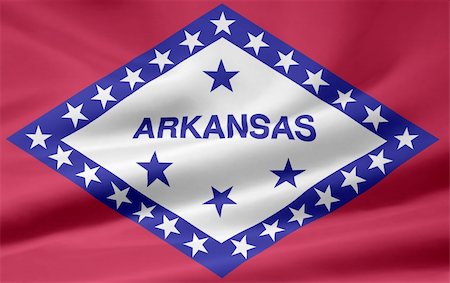 Large version of the flag of Arkansas Fotografie stock - Microstock e Abbonamento, Codice: 400-04219301