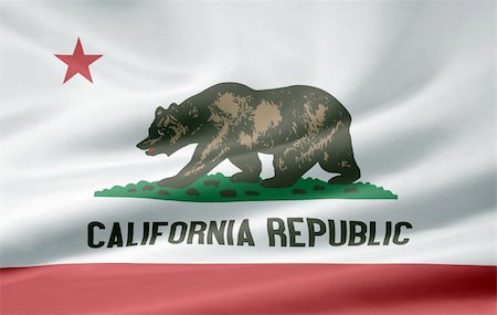 simsearch:400-06085124,k - Large flag of California Stock Photo - Budget Royalty-Free & Subscription, Code: 400-04219302