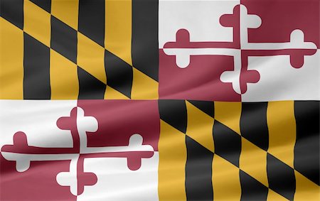 simsearch:400-04348687,k - Large flag of Maryland Photographie de stock - Aubaine LD & Abonnement, Code: 400-04219326