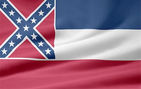 simsearch:400-04348687,k - Large flag of Mississippi Photographie de stock - Aubaine LD & Abonnement, Code: 400-04219328