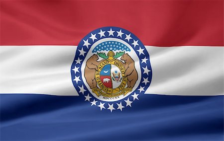 simsearch:400-04348687,k - Large flag of Missouri Photographie de stock - Aubaine LD & Abonnement, Code: 400-04219329