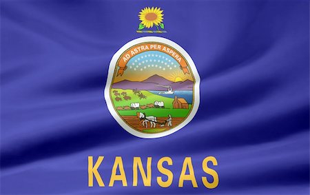 simsearch:400-04348687,k - Large flag of Kansas Photographie de stock - Aubaine LD & Abonnement, Code: 400-04219322