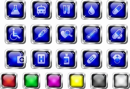 Healthcare and Pharma icons Stock Photo - Budget Royalty-Free & Subscription, Code: 400-04219604