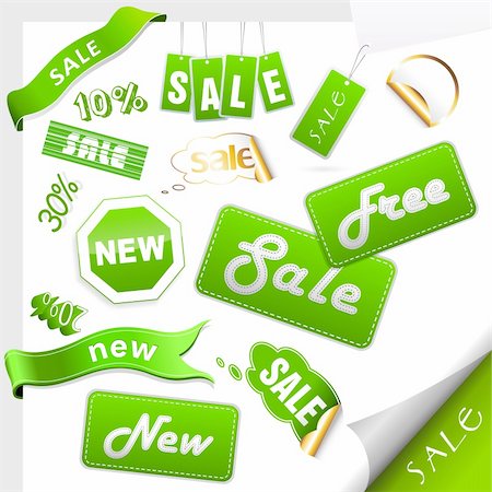 simsearch:400-04906513,k - Set of sale icons, labels, stickers. Photographie de stock - Aubaine LD & Abonnement, Code: 400-04219846