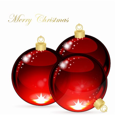 simsearch:400-04073863,k - Christmas balls on white background Photographie de stock - Aubaine LD & Abonnement, Code: 400-04219930