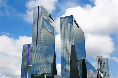 roxxer (artist) - contemporary office towers on a blue sky background Photographie de stock - Aubaine LD & Abonnement, Code: 400-04210027