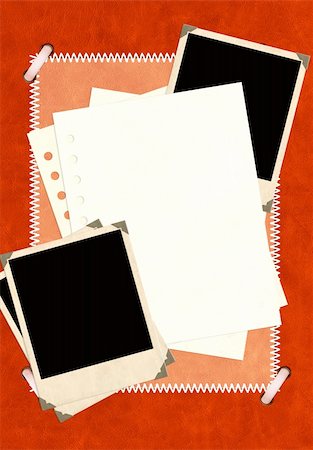 simsearch:400-04592307,k - Grunge background with notebook pages and photos Stockbilder - Microstock & Abonnement, Bildnummer: 400-04210644