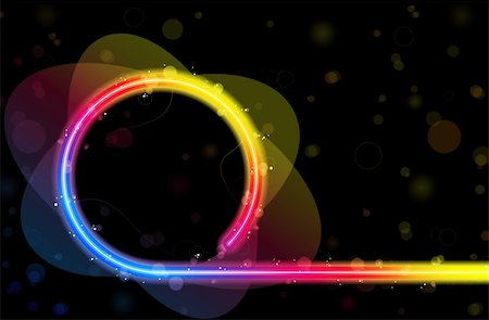 Vector - Rainbow Circle Border with Sparkles and Swirls. Stock Photo - Budget Royalty-Free & Subscription, Code: 400-04210677