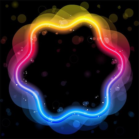 Vector - Rainbow Design Element Border with Sparkles and Swirls. Stock Photo - Budget Royalty-Free & Subscription, Code: 400-04210680
