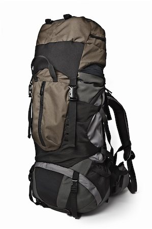dimol (artist) - Trekking backpack (rucksack) isolated on white background Stock Photo - Budget Royalty-Free & Subscription, Code: 400-04210753