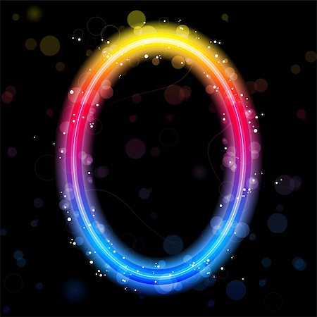 simsearch:400-04824403,k - Vector - Number Rainbow Lights  Glitter with Sparkles Stock Photo - Budget Royalty-Free & Subscription, Code: 400-04211572