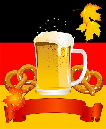 Vertical  Oktoberfest Celebration Background with Copy space. Stock Photo - Budget Royalty-Free & Subscription, Code: 400-04211897