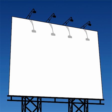 simsearch:400-03962263,k - vector illustration of an outdoor billboard Fotografie stock - Microstock e Abbonamento, Codice: 400-04212160