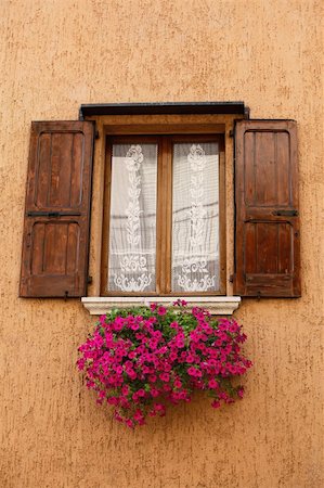 Unique Italian window shutter Stock Photo - Budget Royalty-Free & Subscription, Code: 400-04212205