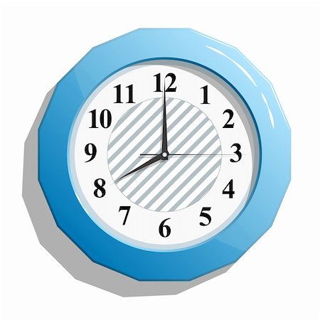 simsearch:400-09011068,k - Abstract glossy blue clock icon. Vector illustration. EPS8 Stock Photo - Budget Royalty-Free & Subscription, Code: 400-04212670