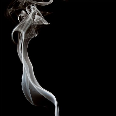 simsearch:400-04332303,k - The abstract figure of the smoke on a black background Photographie de stock - Aubaine LD & Abonnement, Code: 400-04212730