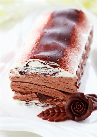 Chocolate ice cream as dessert Stock Photo - Budget Royalty-Free & Subscription, Code: 400-04213122
