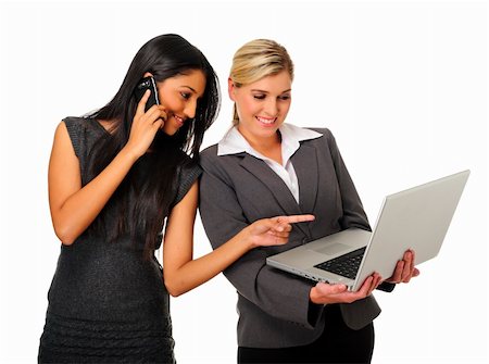 Dynamic team of business woman discuss work Stock Photo - Budget Royalty-Free & Subscription, Code: 400-04213349
