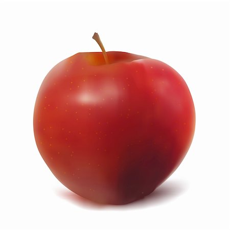 simsearch:400-07823938,k - Ripe red apple. EPS 8 vector file included Photographie de stock - Aubaine LD & Abonnement, Code: 400-04224008