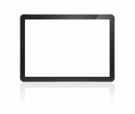 simsearch:614-06974072,k - 3D television, computer screen isolated on white with clipping path Stock Photo - Budget Royalty-Free & Subscription, Code: 400-04224207