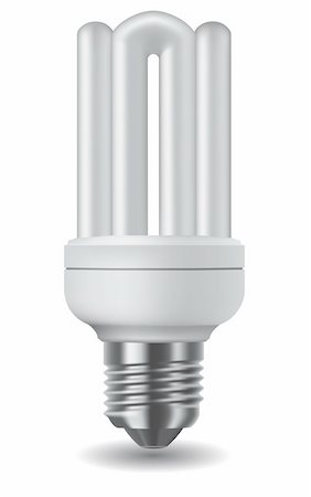 simsearch:400-04750349,k - Illustration of an energy saving compact fluorescent light bulb Stock Photo - Budget Royalty-Free & Subscription, Code: 400-04224557