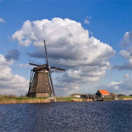 simsearch:400-07569215,k - Wind mill in Netherlands Stock Photo - Budget Royalty-Free & Subscription, Code: 400-04224638