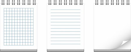 document list icons - Vector notebooks over white. EPS 8, AI, JPEG Stock Photo - Budget Royalty-Free & Subscription, Code: 400-04224899