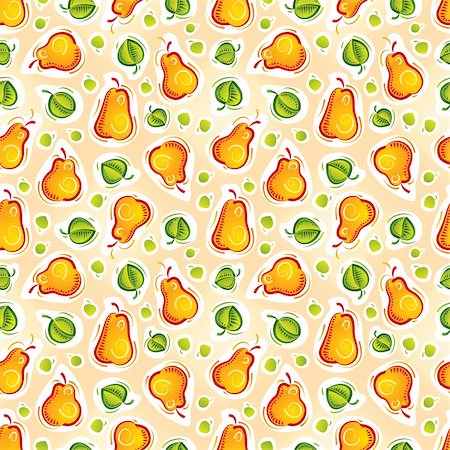 Pear seamless pattern, vector Stock Photo - Budget Royalty-Free & Subscription, Code: 400-04225015