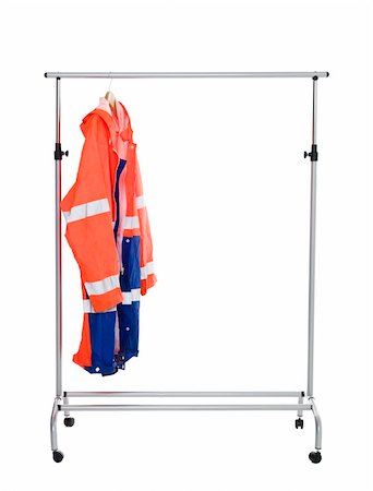 dresses closet - Workwear Jacket on a Clothes Rack isolated Photographie de stock - Aubaine LD & Abonnement, Code: 400-04225216