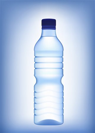 Bottle of water vector illustration. Stock Photo - Budget Royalty-Free & Subscription, Code: 400-04225290
