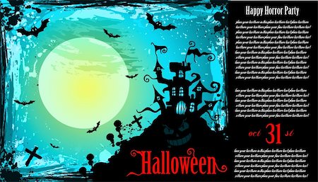 simsearch:400-04265523,k - Suggestive Halloween Party Flyer for Entertainment Night Event Stock Photo - Budget Royalty-Free & Subscription, Code: 400-04225477