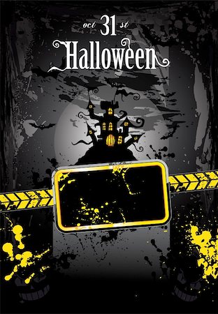 simsearch:400-05692673,k - Suggestive Halloween Grunge Style Flyer or Poster Background Stockbilder - Microstock & Abonnement, Bildnummer: 400-04225472