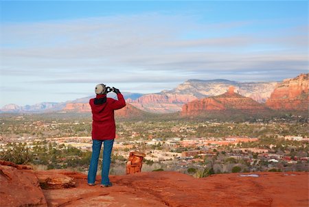 simsearch:400-08694885,k - A tourist is taking picture of scenic Red Rocks in Sedona, Arizona Photographie de stock - Aubaine LD & Abonnement, Code: 400-04225743