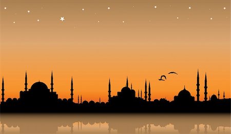 vector cityscape of Istanbul Stock Photo - Budget Royalty-Free & Subscription, Code: 400-04226002