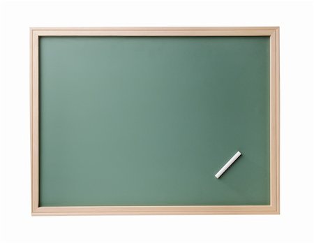 simsearch:400-06178203,k - empty blackboard with wooden frame and chalks Stock Photo - Budget Royalty-Free & Subscription, Code: 400-04226593