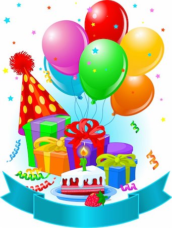 simsearch:400-07795877,k - Birthday gifts and decoration ready for birthday party Stock Photo - Budget Royalty-Free & Subscription, Code: 400-04227193