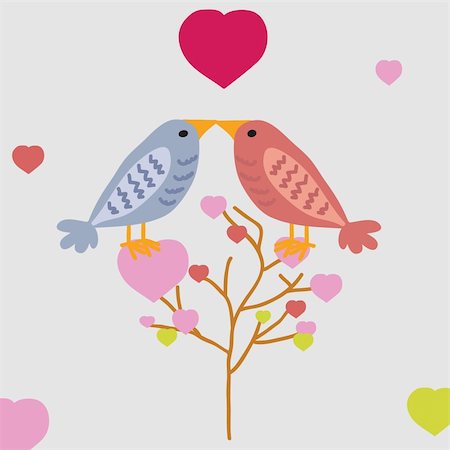 sashayezik (artist) - birds with love Foto de stock - Super Valor sin royalties y Suscripción, Código: 400-04227260