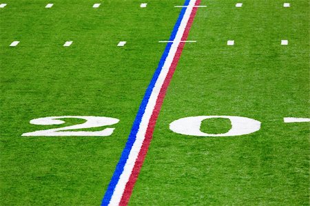 Image of a twenty yard line in the Lucas Oil football stadium in Indianapolis Stock Photo - Budget Royalty-Free & Subscription, Code: 400-04227261