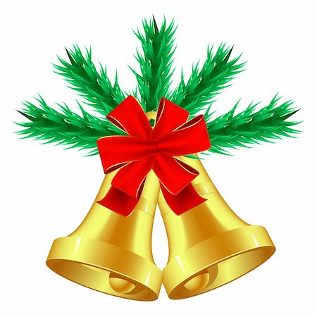 robisklp (artist) - Christmas bells, vector illustration Fotografie stock - Microstock e Abbonamento, Codice: 400-04227434