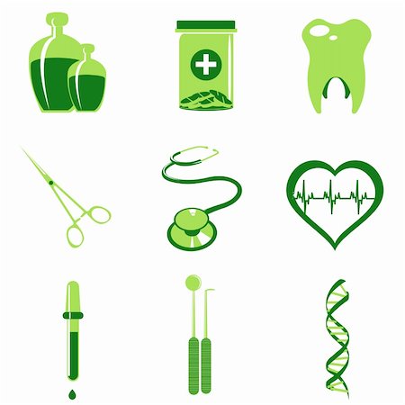 illustration of Medical icons Stock Photo - Budget Royalty-Free & Subscription, Code: 400-04227904
