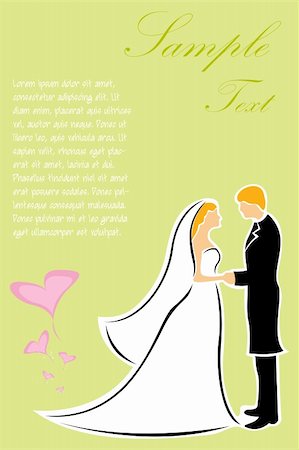 simsearch:400-04382275,k - illustration of happy wedding couple Stock Photo - Budget Royalty-Free & Subscription, Code: 400-04227908