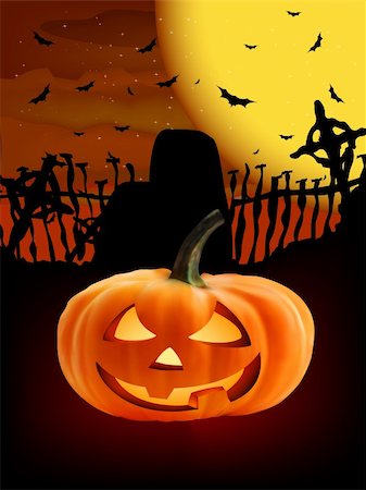 simsearch:400-04267920,k - Spooky Halloween composition. EPS 8 vector file included Foto de stock - Super Valor sin royalties y Suscripción, Código: 400-04228281