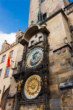 simsearch:400-04300682,k - Fascinating very old Prague Astronomical Clock -Prague Orloj Foto de stock - Royalty-Free Super Valor e Assinatura, Número: 400-04228447