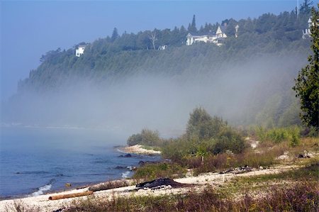 simsearch:400-04228624,k - Summer morning by the lake - Mackinac Island. Stock Photo - Budget Royalty-Free & Subscription, Code: 400-04228624