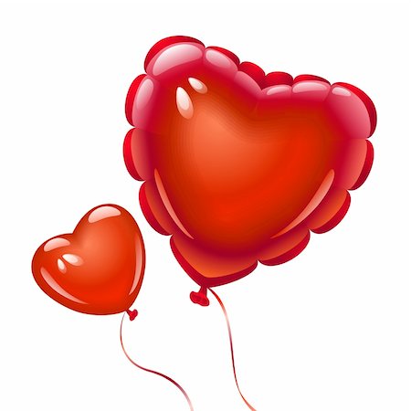 simsearch:400-04234393,k - Balloons in the shape of heart Photographie de stock - Aubaine LD & Abonnement, Code: 400-04228797