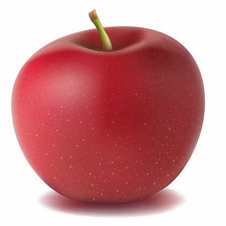 simsearch:400-06699773,k - illustration of isolated realistic vector apple Photographie de stock - Aubaine LD & Abonnement, Code: 400-04228839