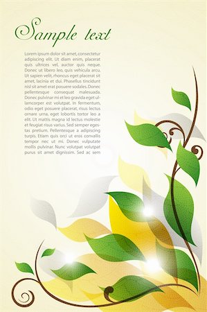 simsearch:400-04079769,k - illustration of floral background with sample text Stock Photo - Budget Royalty-Free & Subscription, Code: 400-04228934
